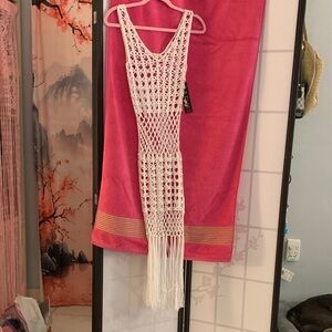 White Crochet Maxi Dress